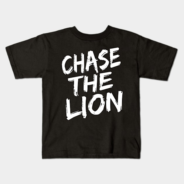 Chase The Lion Football Gift Idea Kids T-Shirt by soufyane